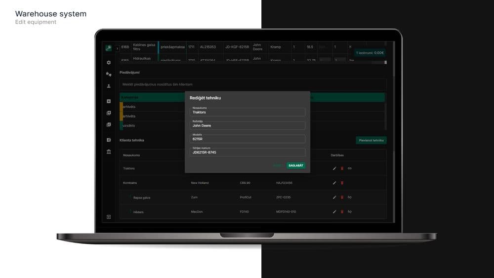 Lauksaimniecības tehnikas detaļu tirdzniecība