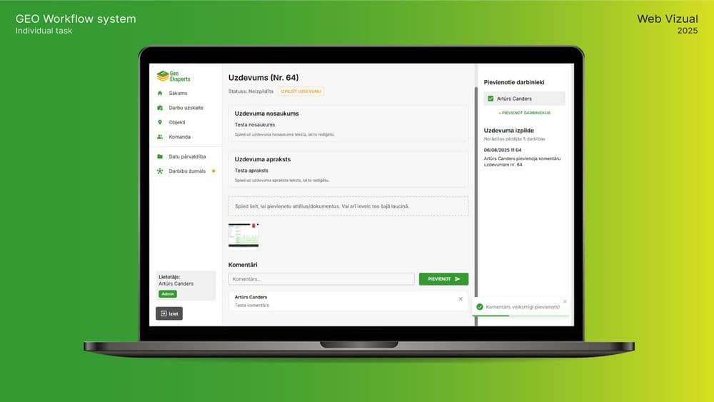ĢEO Darbplūsmu sistēma