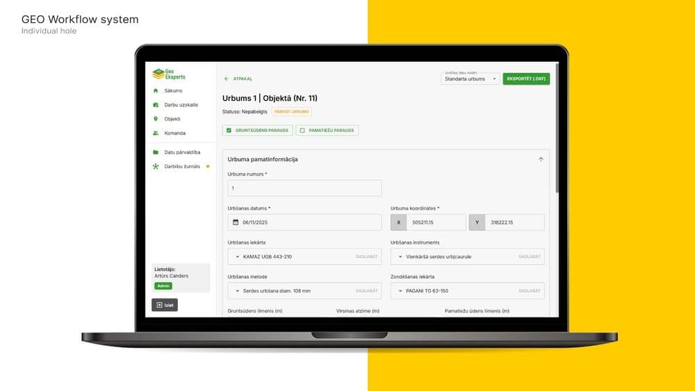 ĢEO Darbplūsmu sistēma