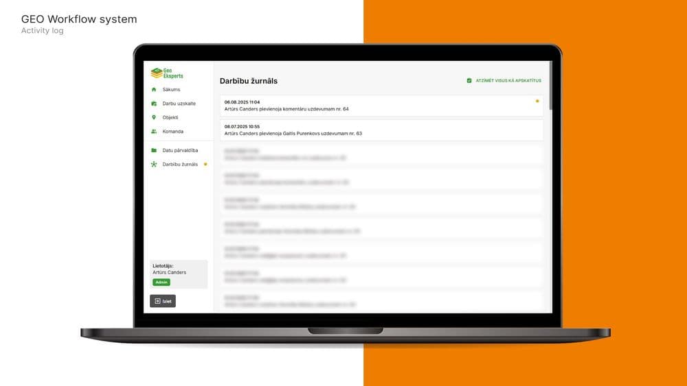 ĢEO Darbplūsmu sistēma