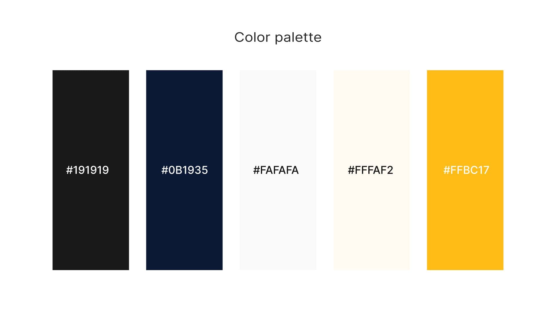 Bright X Web Development color palette