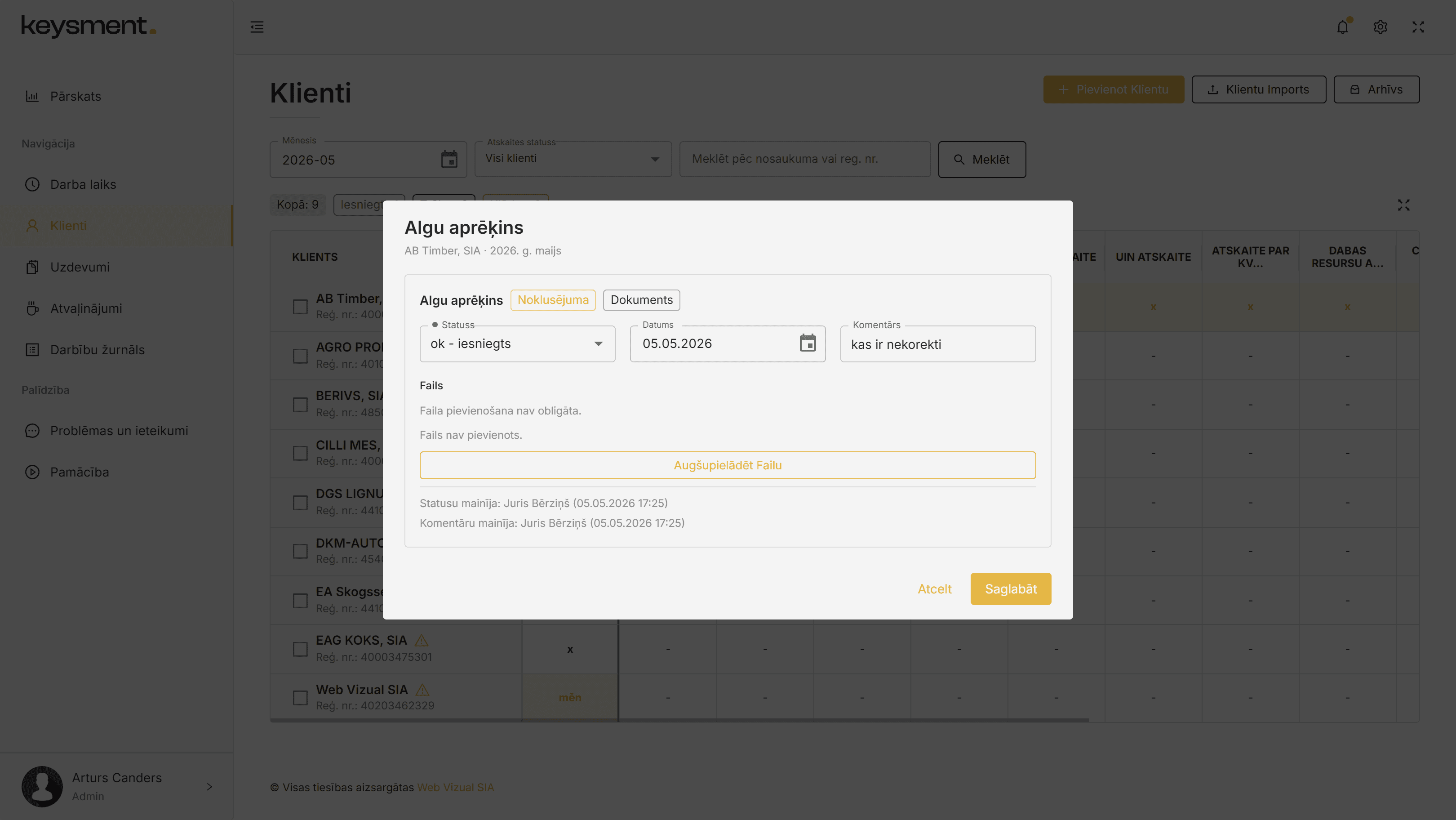 Accounting Outsourcing Management System
